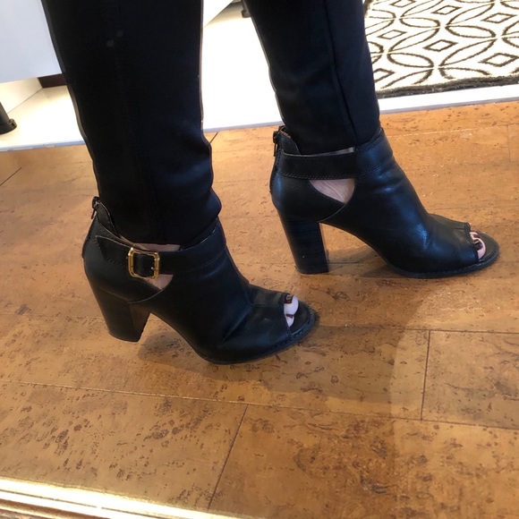 Fioni open toe leather booties - Picture 2 of 13